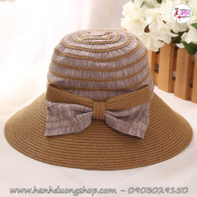 Nón đi biển vành rộng chống nắng, phối 2 màu thời trang phong cách xuân hè Châu Âu - Hạnh Dương