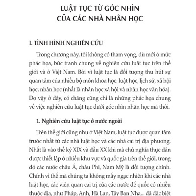 Tìm Hiểu Luật Tục Các Tộc Người Ở Việt Nam