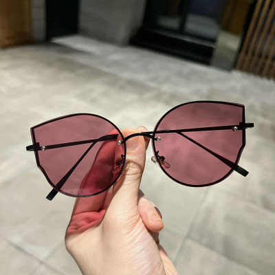 Kính râm Mắt mèo màu hồng thời trang ulzzang