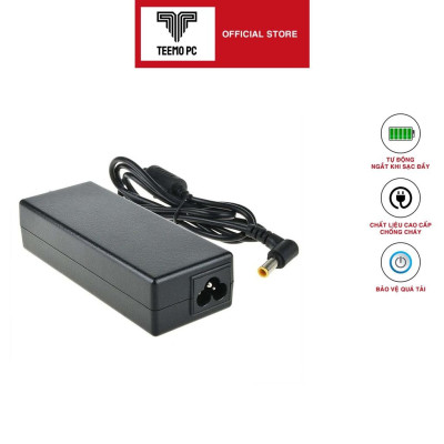 Sạc TeemoPC dùng Tương Thích Cho laptop Sony 90w 4.74a chân kim 6.5mm kèm dây nguồn Hàng Nhập Khẩu