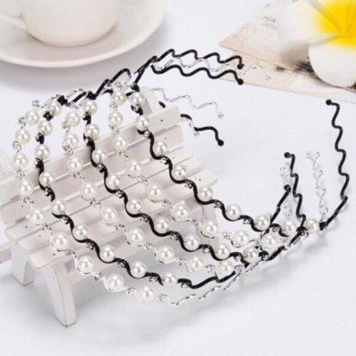 Combo 2 Bờm Tóc Ngọc Trai Nhân Tạo Đính Đá Sang Chảnh