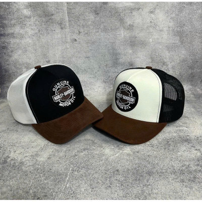 Nón kết, mũ lưỡi trai Harley Davision vải kaki phối lưới form chuẩn thời trang siêu đẹp (Ảnh thật)