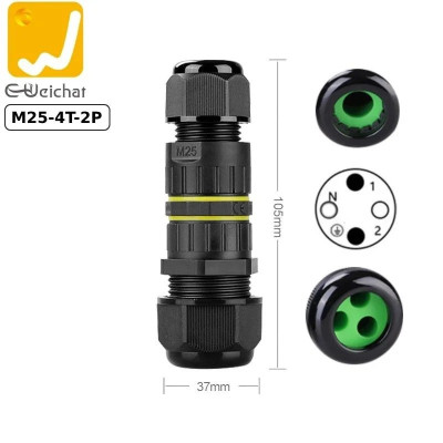 Đầu nối điện chia 3 dây chống nước IP68 2,3 lõi chính hãng E-Weichat EW-M25-4T. Hàng chính hãng có bảo hành !!!
