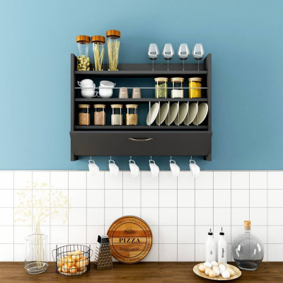 Kệ gỗ đựng gia vị nhà bếp hiện đại SMLIFE Knott