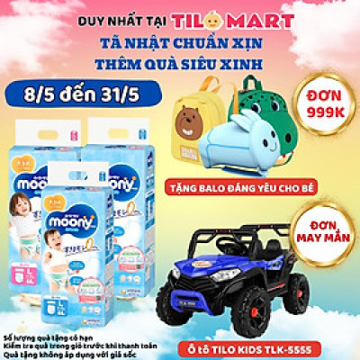 Tã/bỉm dán moony xanh không cộng miếng nội địa Nhật Bản size Newborn 90 miếng (~5kg)