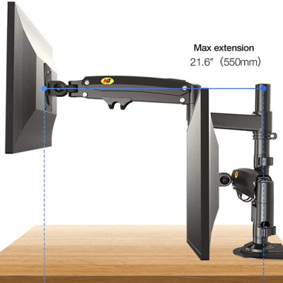 Giá treo 2 màn hình máy tính NB-H180 (Hàng Nhập Khẩu)