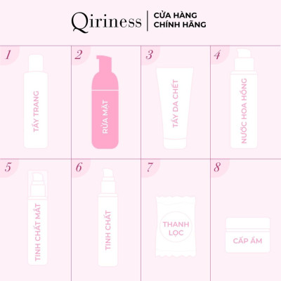 Bọt rửa mặt không chứa xà phòng ngăn ngừa mụn nguồn gốc thiên nhiên Qiriness Divine Mousse 125ml