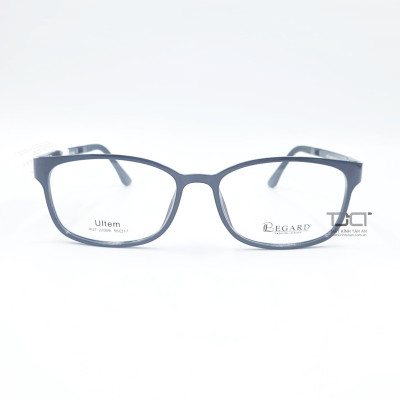 GỌNG KÍNH CẬN NAM NỮ, NHỰA DẺO, PHOM VUÔNG BẦU, CHÍNH HÃNG REGARD RUT22008-BLACK