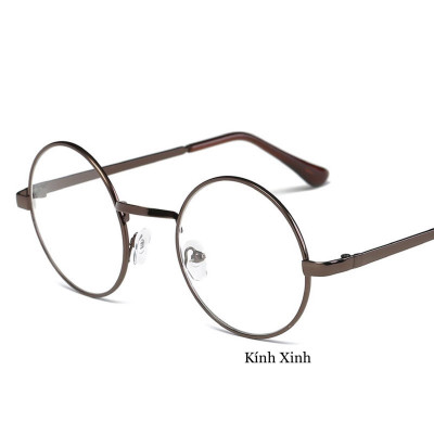 Kính Gọng Mắt Tròn Kim Loại Cổ Điển Cho Nam và Nữ 