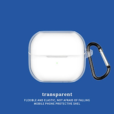 Ốp TPU trong suốt cho Samsung Galaxy Buds 3/ Buds 3 Pro kèm móc treo_ Hàng chính hãng