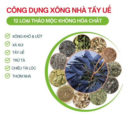 Gói lá xông nhà tẩy uế chiêu tài lộc