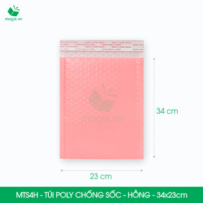 MTS4 MTS4H - 34x23cm - COMBO 25 TÚI GÓI HÀNG CHỐNG SỐC BỌC BÓNG KHÍ - NHIỀU MÀU