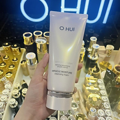 Sữa Rửa Mặt Dưỡng Ẩm Ohui Miracle Moisture Cleansing Foam 200ml Tách Set