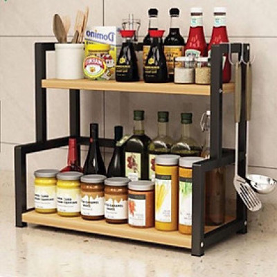 Kệ Gia Vị Để Bàn Nhà Bếp - Kệ Gia Vị Khung Sắt Sơn Tĩnh Điện.