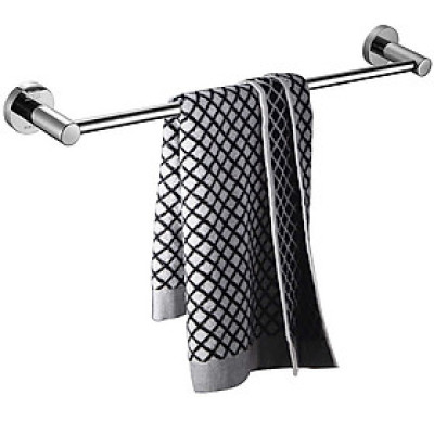 Thanh treo khăn đơn Inox SUS 304 Eurolife EL-B1 NEW (Trắng bạc)