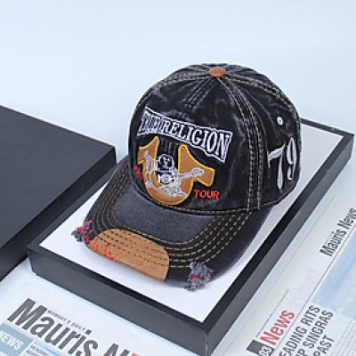 Nón nam, mũ lưỡi trai Ông Địa U 79 phối vải jeans form đẹp thời trang đường phố