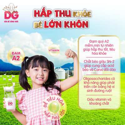 [Tặng 1 lon DG-3, HSD 10/2025] Sữa Dê Công Thức DG-2 800g (HSD 7/2026)
