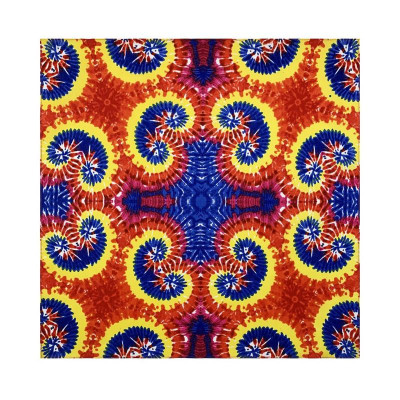 Khăn bandana Vintage vẽ hoa văn thổ cẩm