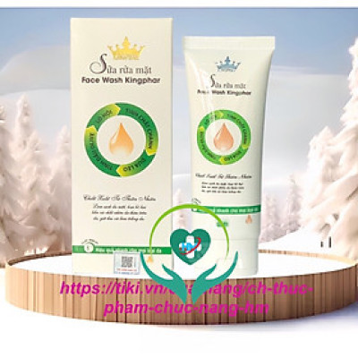 Sữa rửa mặt thảo dược Face wash Kingphar , tube 100ml, làm sạch, làm trắng , dưỡng ẩm da