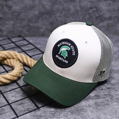 (NEW) Nón kết, mũ lưỡi trai Unisex Michigan Spartans vải Kaki nhập khẩu thời trang (Ảnh thật)