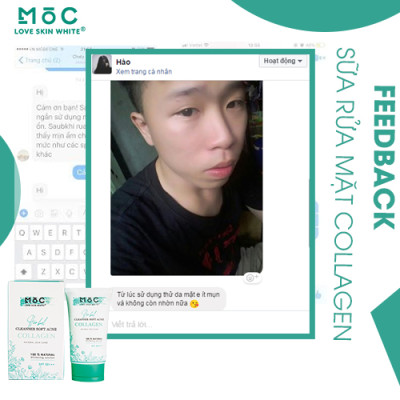 SỮA RỬA MẶT - NGỪA MỤN COLLAGEN - MOC