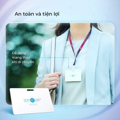 Combo 04 Thẻ lọc không khí - khử mùi ion e air Card Plus - Hàng chính hãng