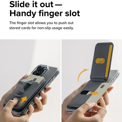 Ví kiêm giá đỡ Ringke Stand Grip Wallet Magnetic - Hàng Chính Hãng