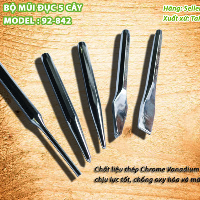 BỘ MŨI ĐỤC 5 CÂY SELLERY (120MM - 150MM) 92-842