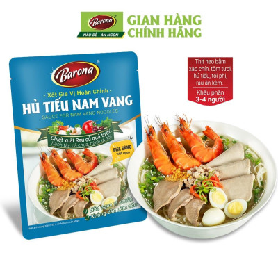 Gia Vị Hủ Tiếu Nam Vang Barona 80g tươi ngon chuẩn vị không cần nêm nếm