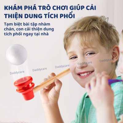 Bộ thổi bóng nổi Mideer Floating Ball Game, đồ chơi trí tuệ cho bé 3,4,5,6 tuổi