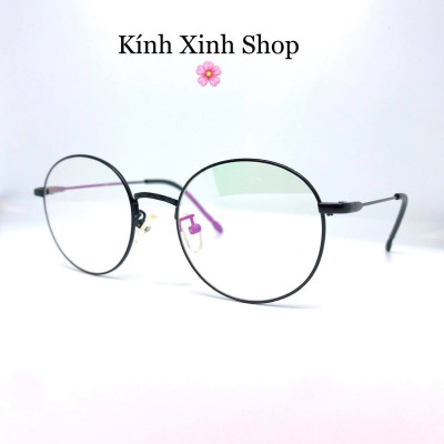 Kính gọng Mắt tròn cao cấp thời trang Hàn Quốc G3041 (ĐEN)