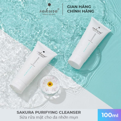 Sữa Rửa Mặt Dầu Mụn Sakura Purifying Cleanser (100ml)