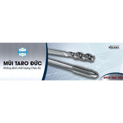 Mũi taro thẳng Volkel M 3 - M 16