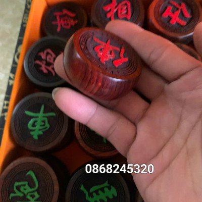 Quân cờ tướng gỗ trắc kt 4.5 dầy 1.6cm 