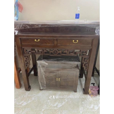 bộ bàn thờ gỗ sồi nga 127cm