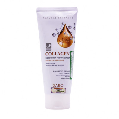 Sữa rửa mặt Dabo Collagen Natural Rich Foam Cleanser (180ml)