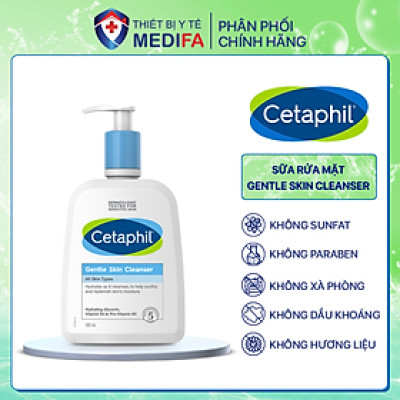 Sữa Rửa Mặt Cetaphil Gentle Skin Cleaner (500ml) + Tặng kèm khẩu trang vải