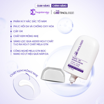 Kem White-on tái sinh tế bào, khôi phục sự cân bằng da The Gentinol 0221 50g