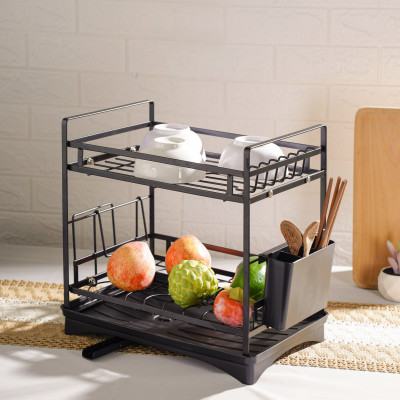 Kệ úp bát đĩa nhà bếp đa năng 2 tầng kèm khay hứng nước . Phân phối bởi Cobi Home.