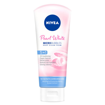 Sữa rửa mặt NIVEA Pearl White giúp trắng da ngọc trai (100g) - 81295