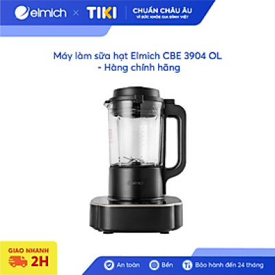 Máy làm sữa hạt Elmich CBE 3904 OL, công suất 800W, 7 chế độ nấu được thiết lập sẵn, lưỡi dao 3 tầng 8 cánh giúp xay nhuyễn - Hàng chính hãng