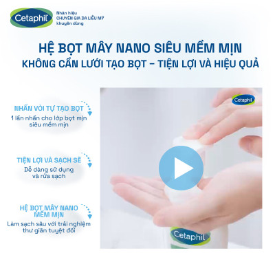 Sữa rửa mặt dạng bọt siêu mịn giúp thư giãn và làm dịu da nhạy cảm CETAPHIL SOOTHING FOAM WASH 200ML