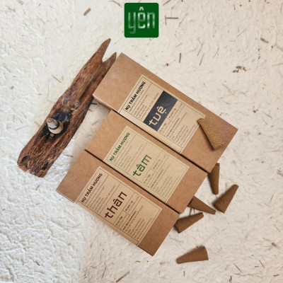 Nụ Trầm Hương Giá Sỉ Yên Loại Thân, Tâm, Tuệ Sạch Tự Nhiên Ít Khói An Toàn Dùng Thiền Thư Giãn