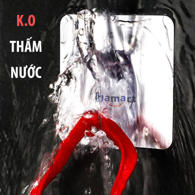 Móc Dán Tường Treo Quần Áo Hamart Móc Dán Tường Treo Đồ Đa Năng Acrylic Polyme Dày Siêu Chắc