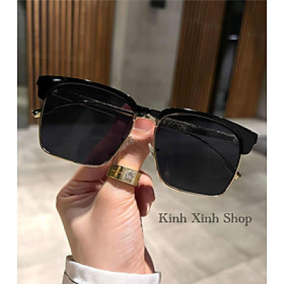 Kính râm unisex nam nữ chống nắng dáng vuông sành điệu