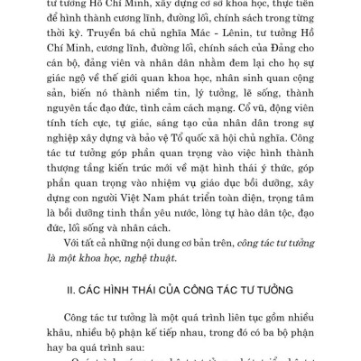 Công tác tư tưởng và những vấn đề đặt ra với công tác tư tưởng trong thời kỳ phát triển mới của đất nước ( Xuất bản lần thứ hai có chỉnh sửa)