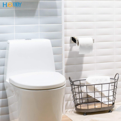 Giá để cuộn giấy vệ sinh inox 304 bóng mẫu khoan Hobby home decor G21