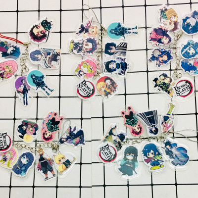 5 Dây móc chùm Kimetsu no Yaiba chibi tổng 30 miếng