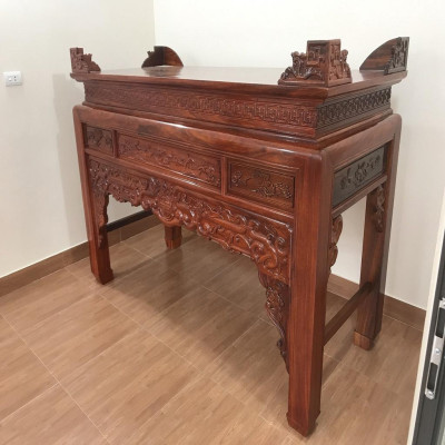Án Gian Thờ Chân 12 Gỗ Lim