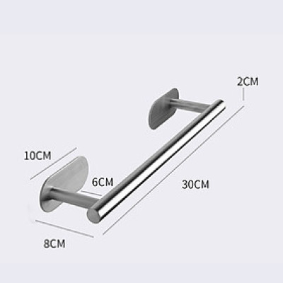 Móc giá treo đa năng dán tường không cần khoan, Inox Sus 304, phụ kiện bếp, nhà tắm Minh House